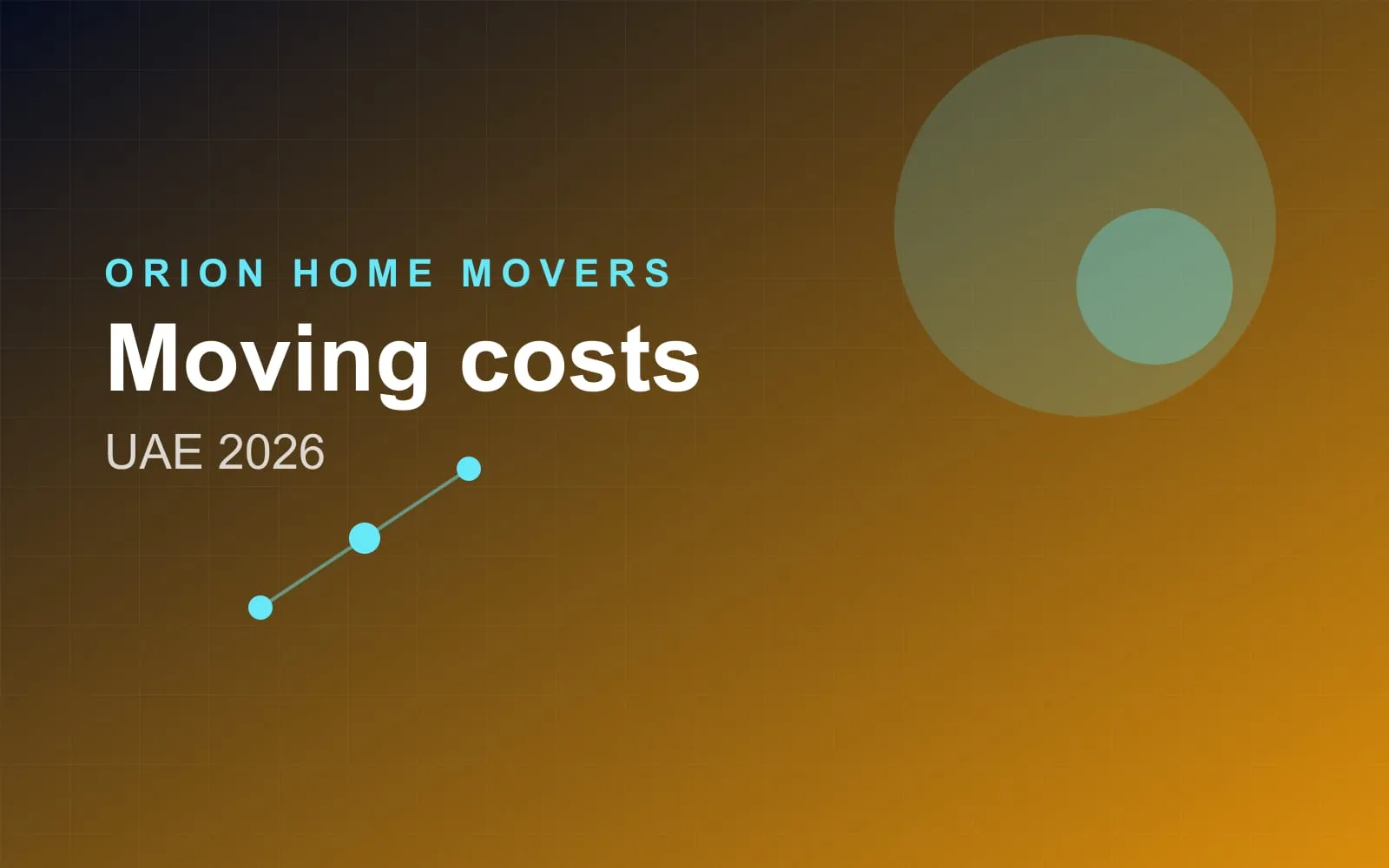 Moving costs in the UAE explained by Orion Home Movers